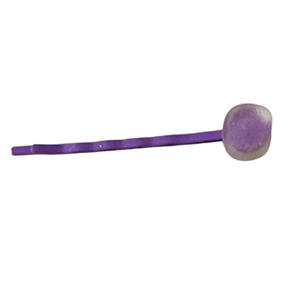 Handmade purple sea glass Bobby pin hair barrette
